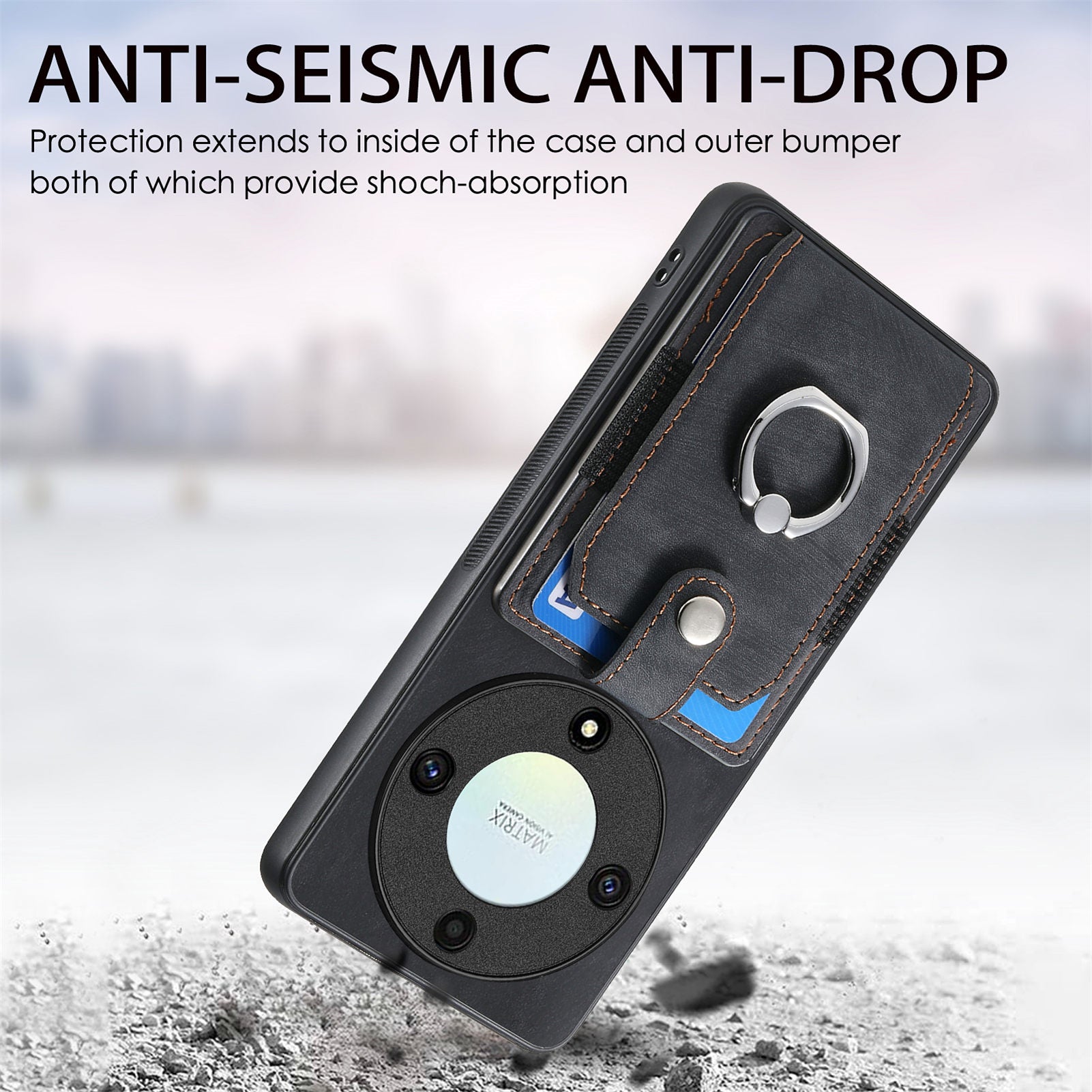 D2 For Honor X40 5G / X9a 5G / Magic5 Lite 5G Case Card Holder Kickstand Leather+TPU Cover D2 For Honor X40 5G / X9a 5G / Magic5 Lite 5G Case Card Holder Kickstand Leather+TPU Cover